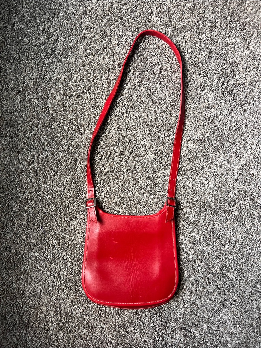 Vintage 1980s Coach Red Flap Bag